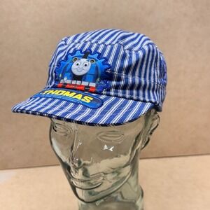 Thomas & Friends Conductor Hat Boys OSFM Blue Hickory Stripe Train Engineer Cap